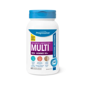 Multivitamines/Minéraux Hommes Adultes 50 ans+ Progressive / 60 capsules
