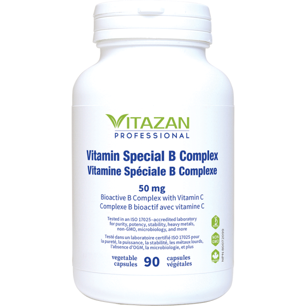 Vitamine Spéciale B Complexe avec Vitamine C Vitazan Professional / 90 capsules
