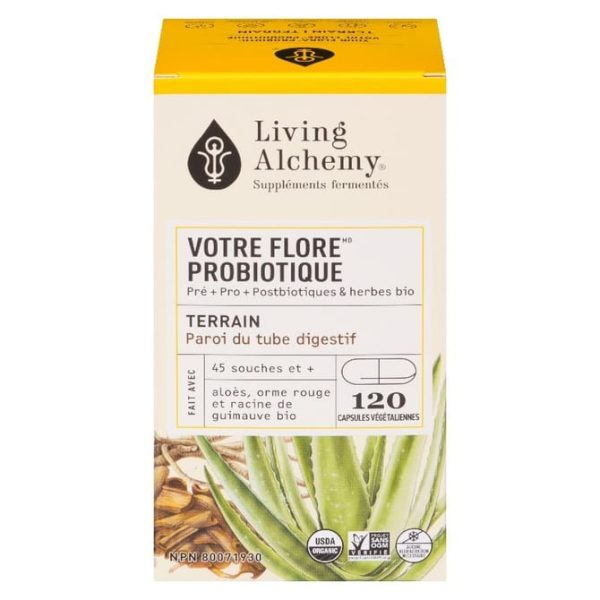Probiotique Terrain Votre flore® LIVING ALCHEMY / 120 capsules